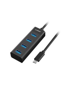 mbeat USB-C to 4-Port 3.0 Hub USB-A + USB-C - Black [MB-C3H-4K]