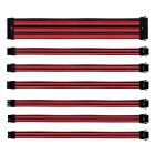 Cooler Master Red/Black Sleeved Colored Extension Cable Kit