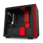 [REFURBISHED] NZXT H210i Smart Mini ITX Gaming Computer Case - Matte Black/Red