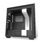 NZXT H710 Gaming Mid Tower ATX Computer Case with Tempered Glass - White/Black