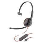 Plantronics/Poly Blackwire 3220 Standard USB-A Stereo duo corded UC Headset