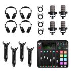 Rode RODECaster Pro II 4-Person Podcasting Bundle with PodMic, Boom Arm and Headphones