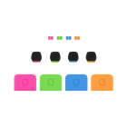 Rode COLORS 3 Coloured Accessory Set for Wireless GO/GO II and Lavalier II (COLORS3)
