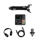 Rode RODECaster Duo Solo Podcasting Bundle with PodMic, Boom Arm and Headphones