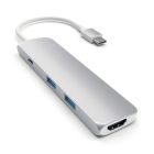 Satechi Slim Multi-Port USB-C Hub Adapter V2 - Silver