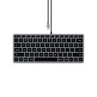 Satechi Slim W1 Wired Backlit Keyboard - Space Grey ST-UCSW1M