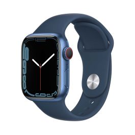 Apple Watch Series 7 GPS + Cellular 41mm Blue Aluminium Case + Abyss Blue Sport Band