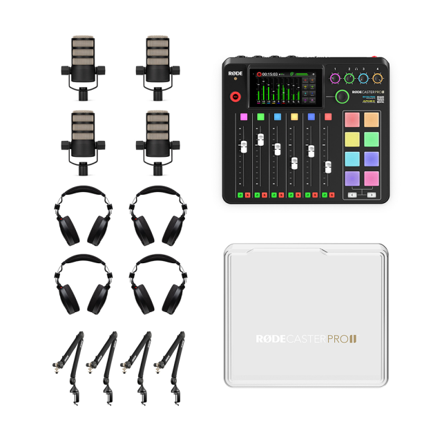 Rode RODECaster Pro II 4-Person Bundle