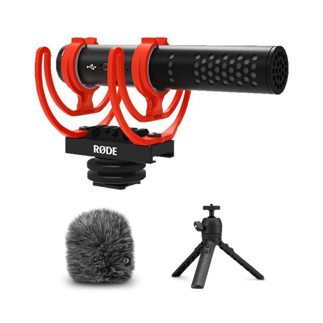 Rode VideoMic GO II Kit with WS12 Windshield and Tripod 2