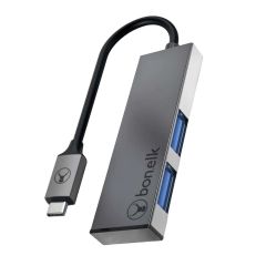 [Damaged Packaging] Bonelk USB-C to 2 Port USB 3.0 Slim Hub (Space Grey)