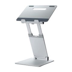 Pout Eyes3 Lift Height Adjustable Laptop Riser - Silver Gray