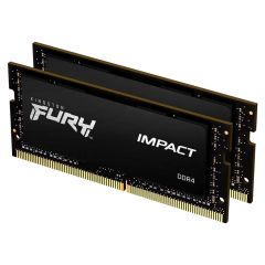Kingston FURY Impact 16GB (2x 8GB) DDR4 3200MHz SODIMM Laptop Memory[KF432S20IBK2/16]