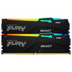Kingston FURY Beast RGB 32GB (2x 16GB) DDR5 5600MHz Desktop Memory[KF556C36BBEAK2-32]