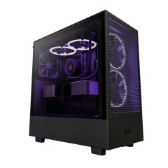 NZXT H Series H5 Flow Edition ATX Mid Tower Chassis All - Black [CC-H51FB-01]