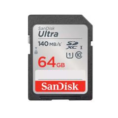 SanDisk 64GB Ultra SDHC and SDXC UHS-I Memory Card - 140MB/s [SDSDUNB-064G-GN6IN]