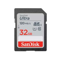 SanDisk Ultra 32GB SDHC UHS-I Class 10 U1 Memory Card - 120MB/s [SDSDUN4-032G-GN6IN]