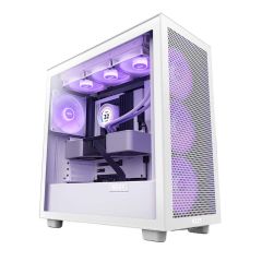 NZXT H7 V2 Flow RGB Tempered Glass Mid-Tower ATX Case - White [CM-H71FW-R1]