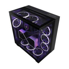 NZXT H9 Elite Edition Tempered Glass Mid-Tower ATX Case - Black [CM-H91EB-01]
