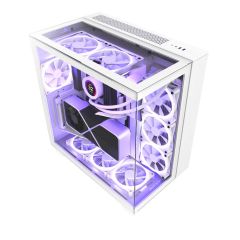 NZXT H9 Elite Edition Tempered Glass Mid-Tower ATX Case - White [CM-H91EW-01]