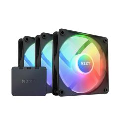 NZXT F120 120mm RGB Core Case Fan with RGB Controller - 3 Pack Black [RF-C12TF-B1]