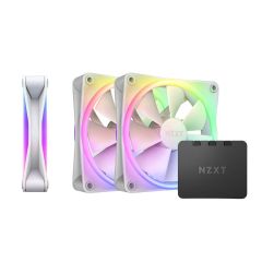 NZXT F120 120mm RGB Duo Dual-Sided RGB Case Fan - 3 Pack White [RF-D12TF-W1]