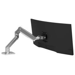 Ergotron HX Heavy Duty Desk Monitor Arm - Polished Aluminum [45-475-026]