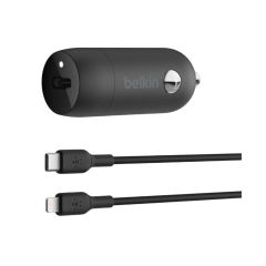 Belkin BoostCharge 30W USB-C to Lghtnng Cable Car Charger [CCA004BT1MBK-B5]