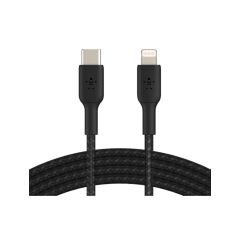 Belkin USB-C To Lightning Charge Cable 2m Braided - Black [CAA004BT2MBK]