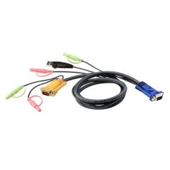 ATEN 1.8M USB KVM Cable with 3 in 1 SPHD and Audio [2L-5302U]