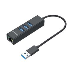 Simplecom CHN420 3Port SuperSpeed USB Hub Black [CHN420-BLACK]