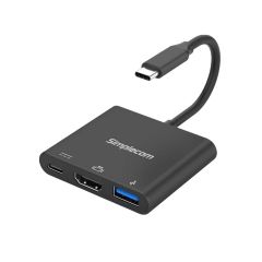 Simplecom USB-C 3-In-1 Adapter With Power Delivery Charging [DA310]