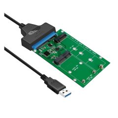 Simplecom SA221 USB 3.0 to mSATA + NGFF M.2 (B Key) SSD 2 in 1 Combo Adapter [SA221]