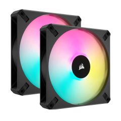 Corsair iCUE AF140 RGB ELITE 140mm PWM Fan - Dual Pack with Lighting Node CORE [CO-9050156-WW]