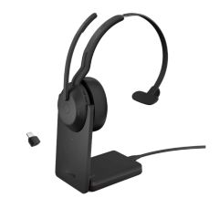 Jabra Evolve2 55 UC Mono Bluetooth Headset (USB-C + Charging Stand)