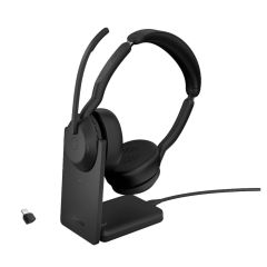 Jabra Evolve2 55 UC Stereo Bluetooth Headset (USB-C + Charging Stand)
