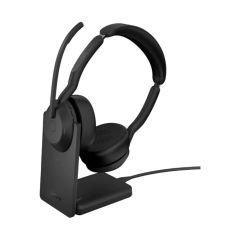 Jabra Evolve2 55 UC Stereo Bluetooth Headset (USB + Charging Stand)