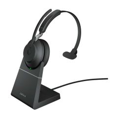 Jabra Evolve2 65 Microsoft USB-C Mono Bluetooth Headset with Charging Stand [26599-899-889]