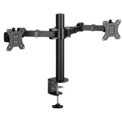 Brateck Dual Monitors Affordable Steel Articulating Monitor Arm Fit Most 17in-32in Monitors