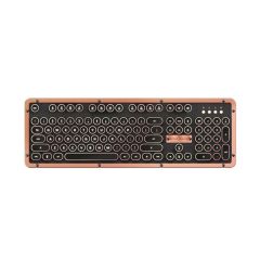 AZIO RETRO CLASSIC BT Vintage Typewriter Bluetooth Mechanical Keyboard - Alloy Leather Trim ARTISAN