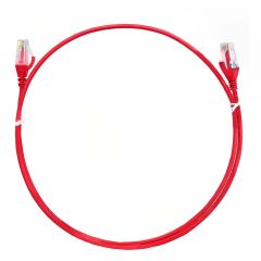 8ware CAT6 Ultra Thin Slim Cable 10m - Red Color Premium RJ45