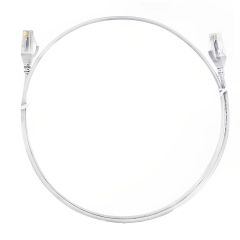 8ware CAT6 Ultra Thin Slim Cable 10m - White Color Premium RJ45