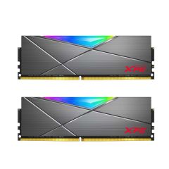 Adata Spectrix D50 RGB 32GB (2x16GB) DDR4-3600 Memory - Tungsten Grey [AX4U360016G18I-DT50]