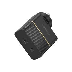 OtterBox USB-C 50W Combined Fast Charge Wall Charger Type I - Black Shimmer 78-80354