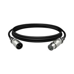 HyperX XLR Male to Female 3 Pin 3.1M Cable Black [6Z2B9AA]