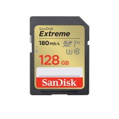 SanDisk 128GB Extreme SD UHS-I Memory Card - 180MB/s [SDSDXVA-128G-GNCIN]