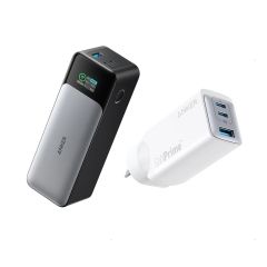 Anker 737 PowerCore 24000mAh 140W with 65W Wall Charger - White Bundle