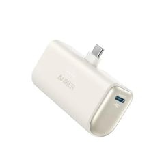 Anker Nano 5000mAh Power Bank with Built-In USB-C Connector - White