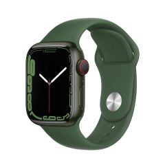 Apple Watch Series 7 GPS + Cellular 41mm Green Aluminium Case + Clover Sport Band