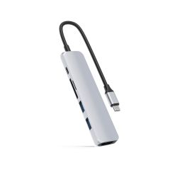 HyperDrive BAR 6-in-1 USB-C Hub for MacBook/PC - Silver