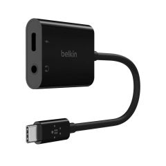 Belkin 3.5mm Audio + USB-C Charge Adapter - Black [NPA004BTBK]